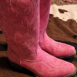 Pink Roper Cowboy Boote